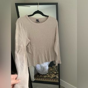 GAP LONG SLEEVE RIBBED TOP